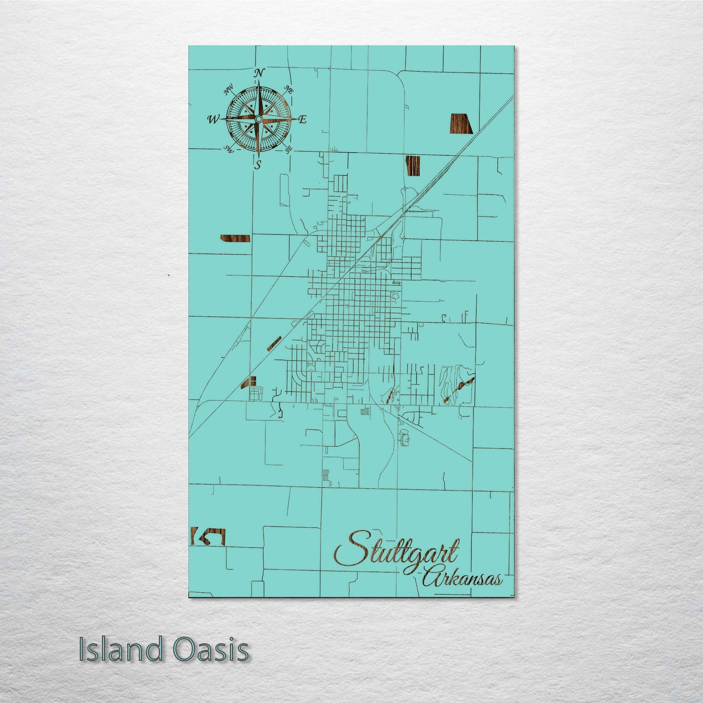 Stuttgart, Arkansas Street Map