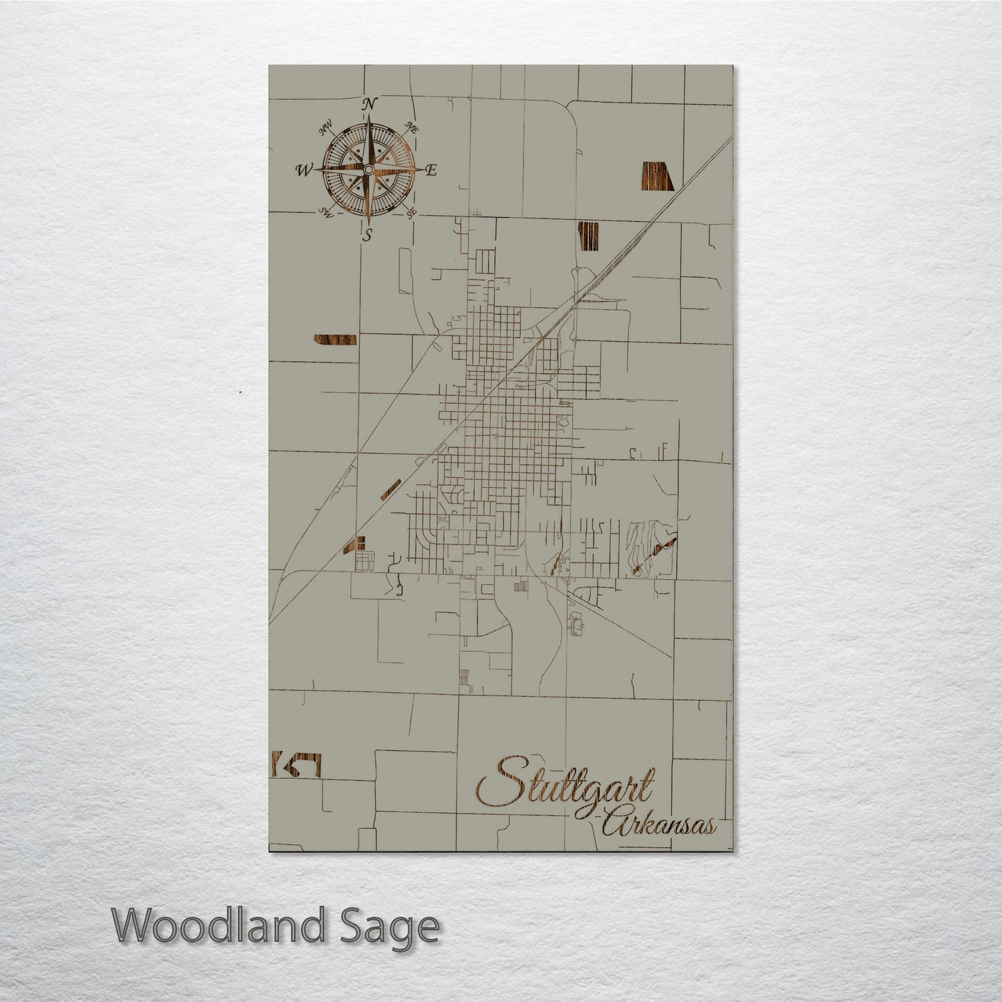 Stuttgart, Arkansas Street Map