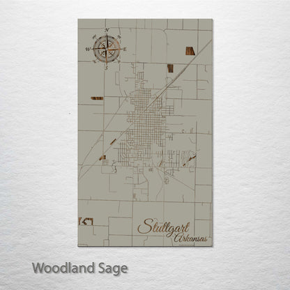 Stuttgart, Arkansas Street Map