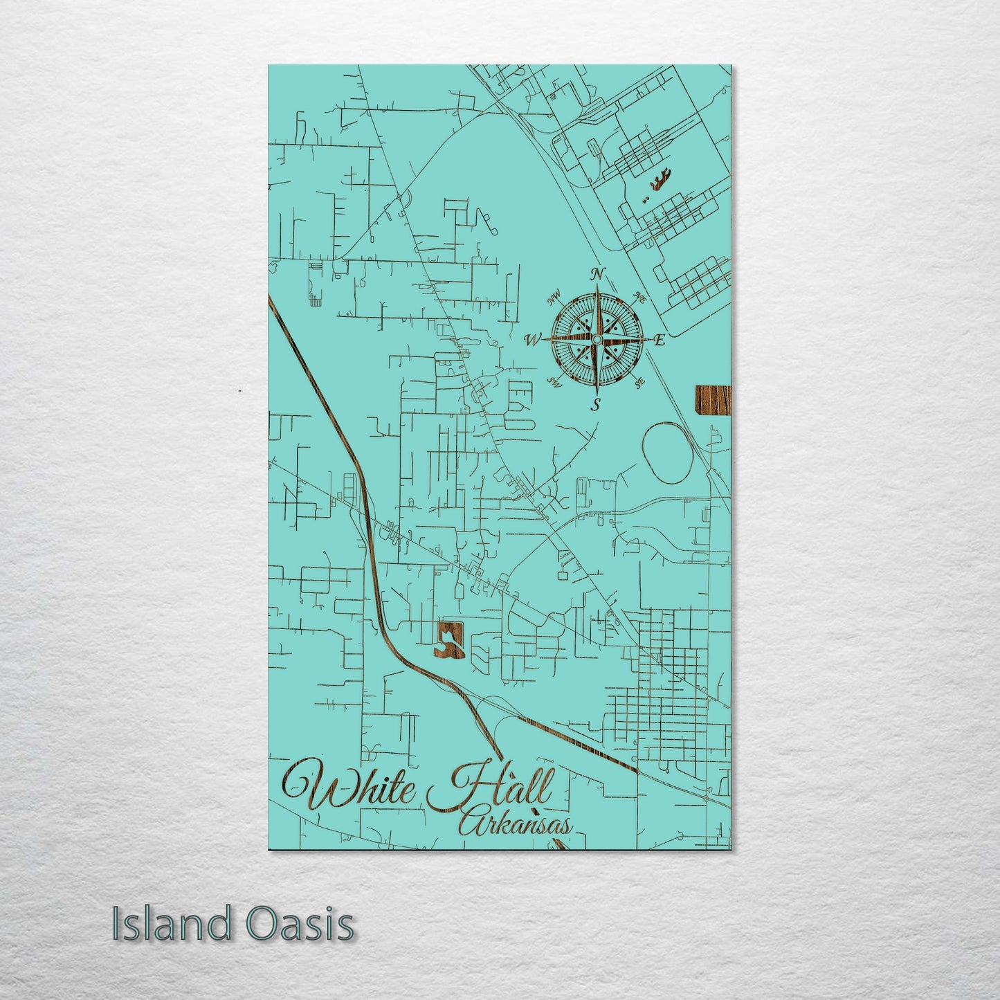 White Hall, Arkansas Street Map