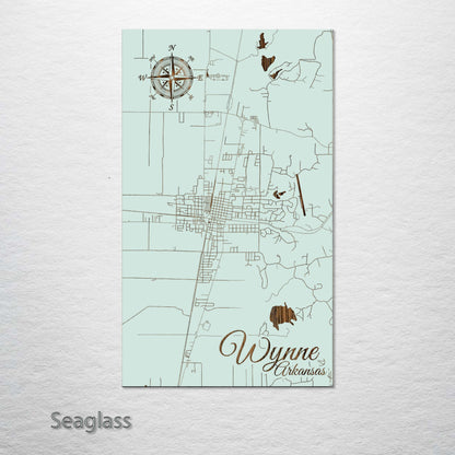 Wynne, Arkansas Street Map