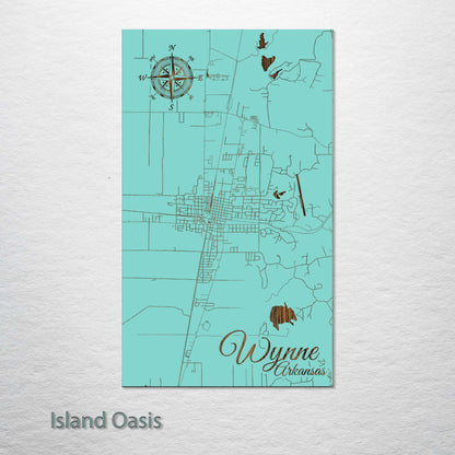 Wynne, Arkansas Street Map