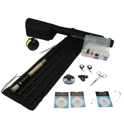 Deluxe Fly Fishing Kit, 7/8wt Rod | 9ft | 4piece | Wild Water Fly Fishing