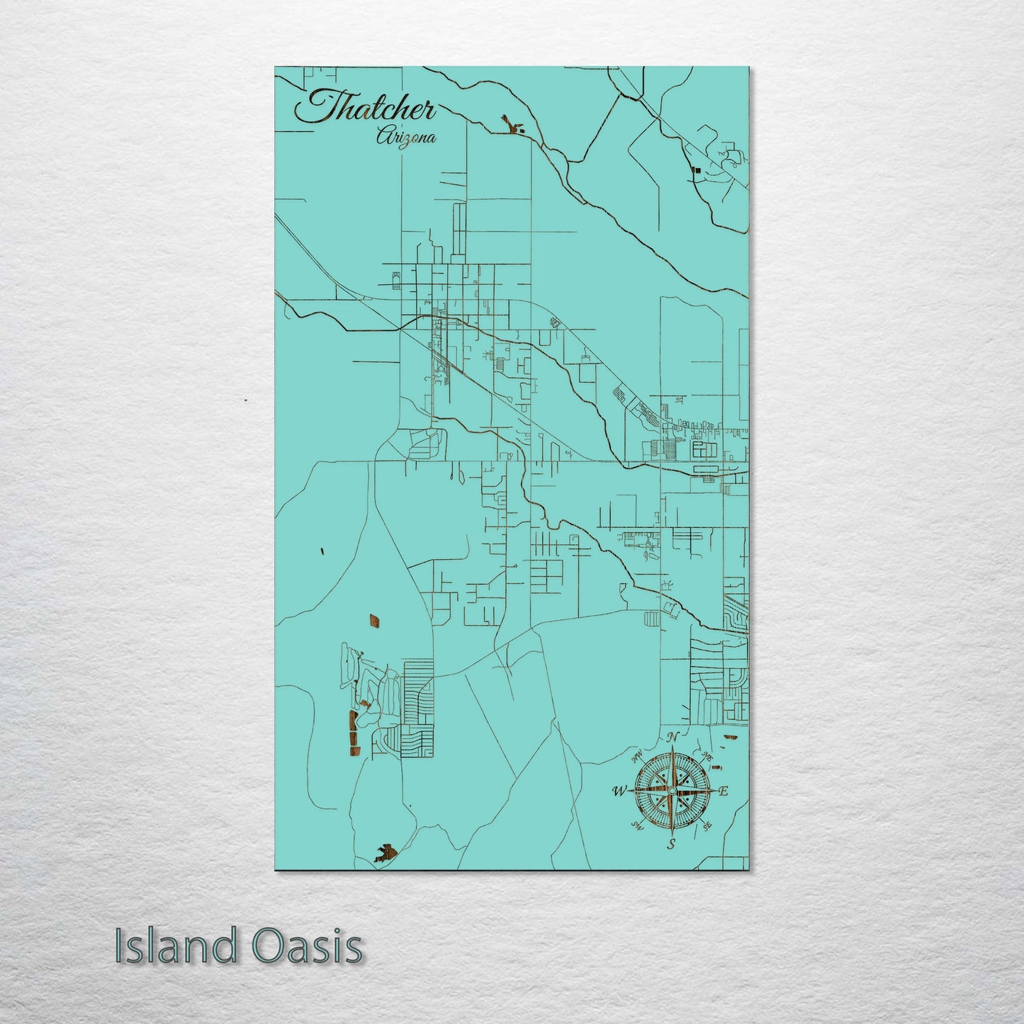 Thatcher, Arizona Street Map