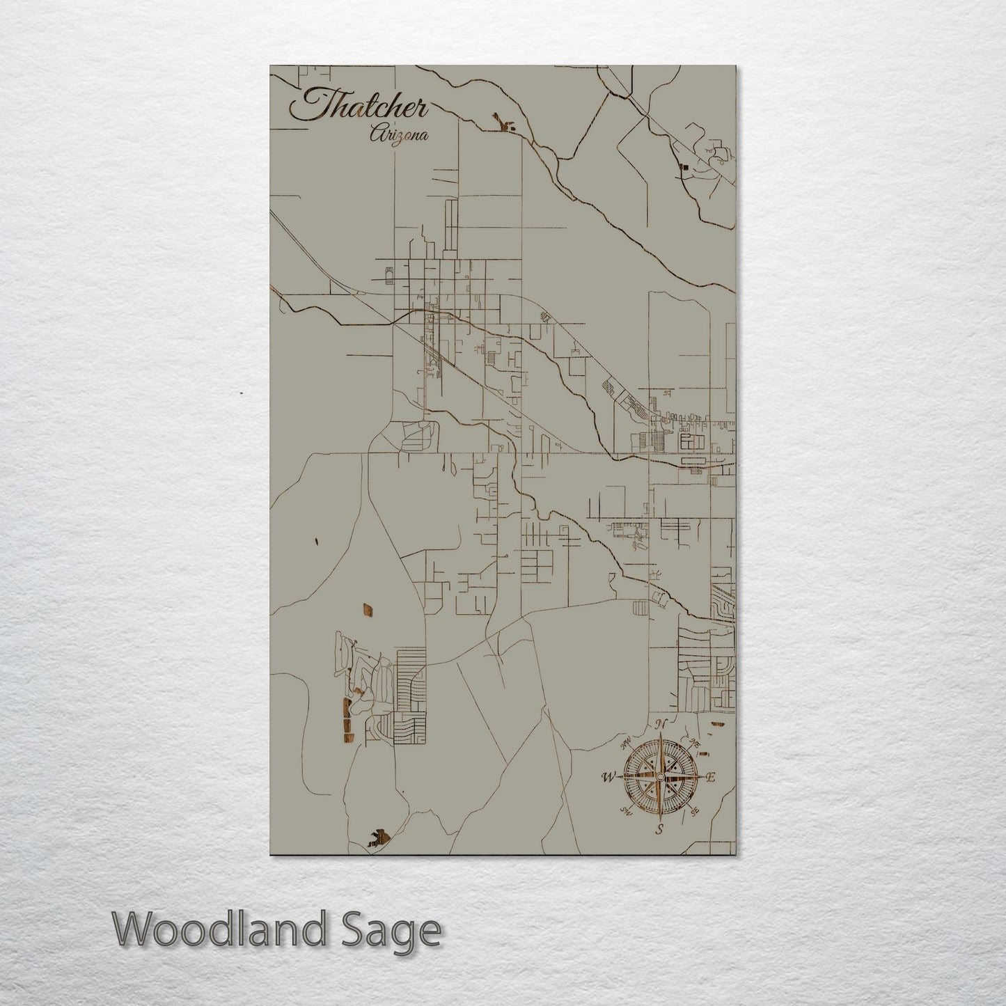 Thatcher, Arizona Street Map