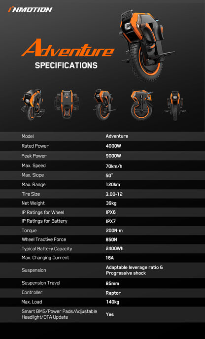 Inmotion V14 Adventure Electric Unicycle 50S