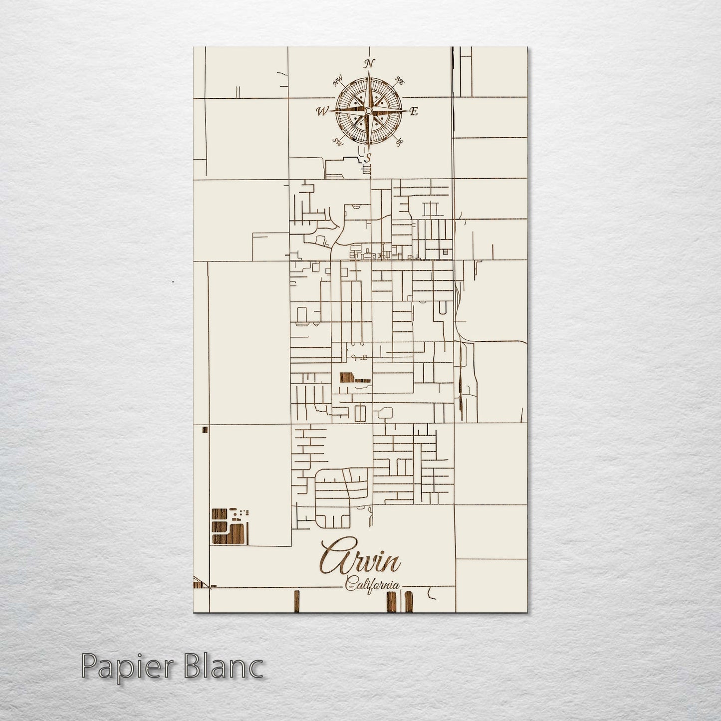 Arvin, California Street Map