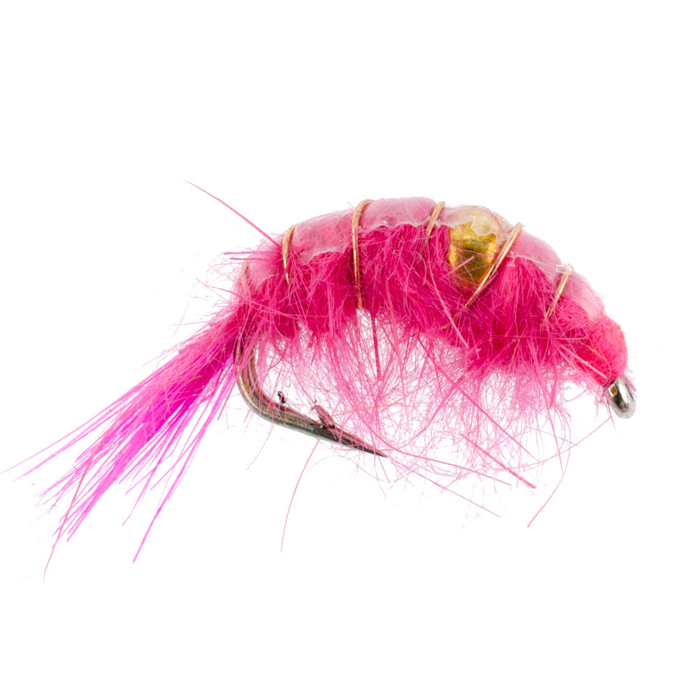 Beaded Shrimp Scud Assortment - 9 Flies - 3 Each of 3 Patterns Size 16 - Tailwater Lake Fly Collection