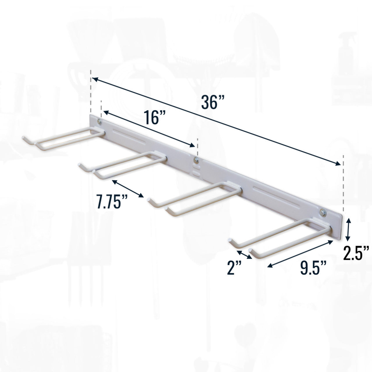 Bedrock Garage Tool Organizer | 2-Pack | Grey