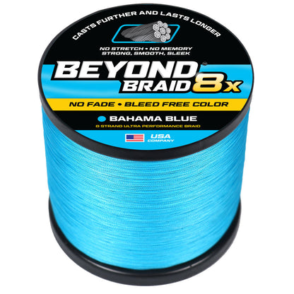 Bahama Blue 8X- No Fade- Ultra Performance 8 Strand