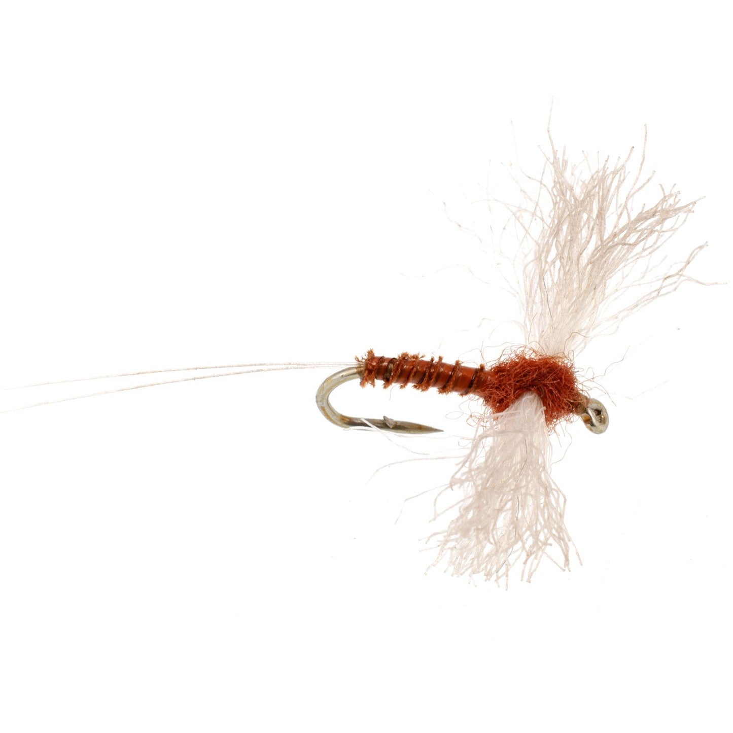 Rusty Spinner Z-Lon Wing Biot Body 12 Flies Hook Size 14