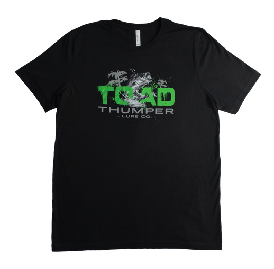ToadThumper Short Sleeve T-shirt - Black w/ Neon Green logo