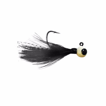 BLACK TUNGSTEN FEATHER JIG