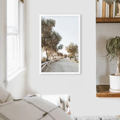 Modern Coastal Neutral Tones Photo. Trees Wall Art