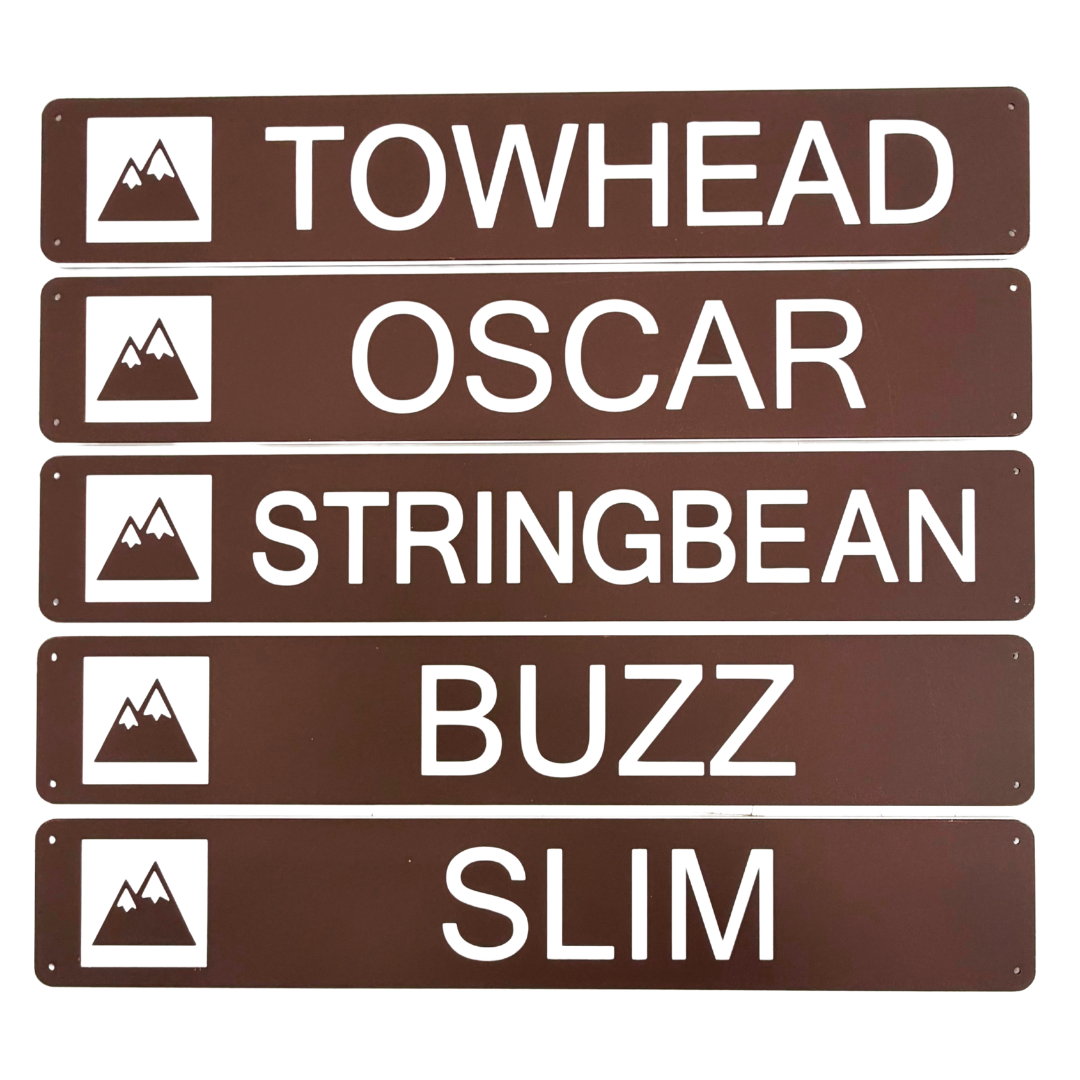 Trailhead Personalized or Custom Sign - indoor/outdoor  - 24 x 4 Inches