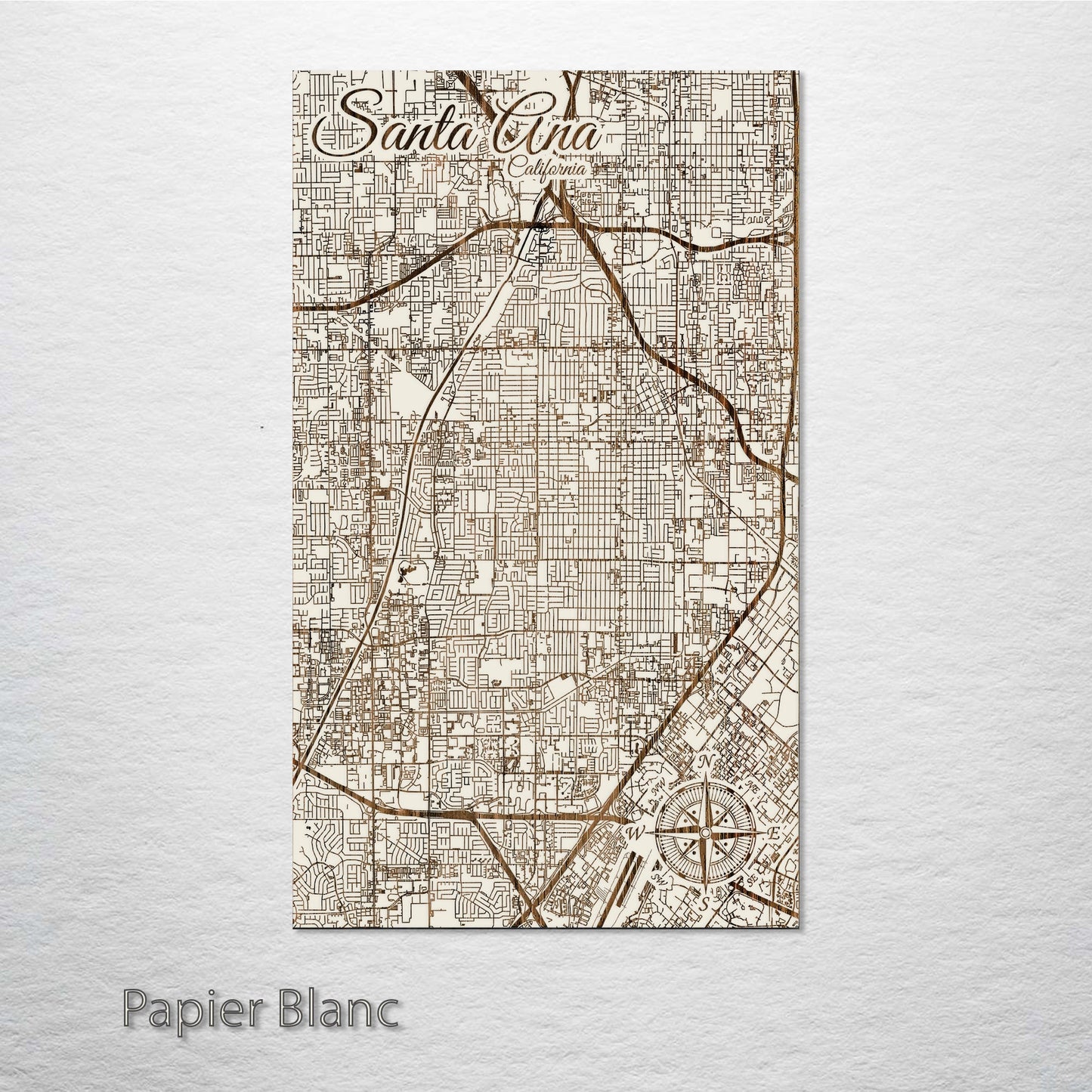 Santa Ana, California Street Map
