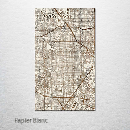 Santa Ana, California Street Map