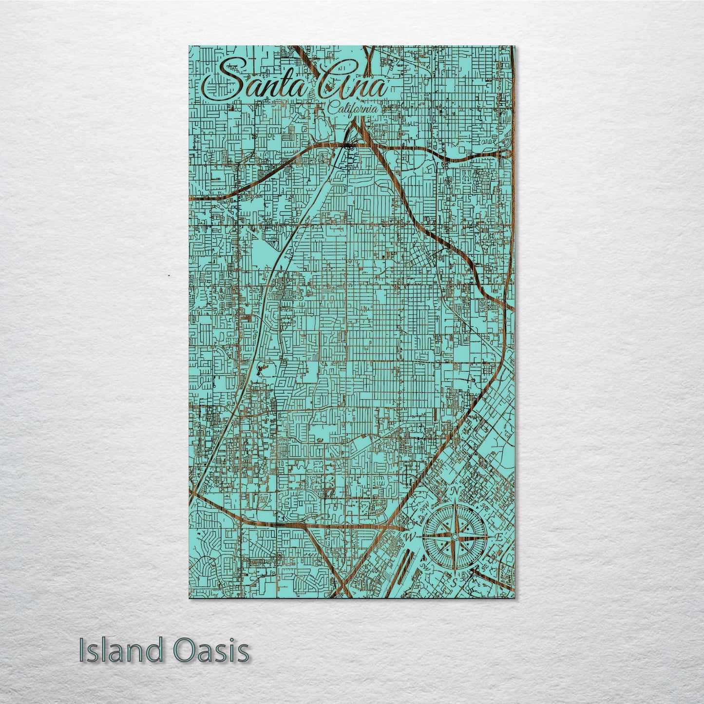 Santa Ana, California Street Map
