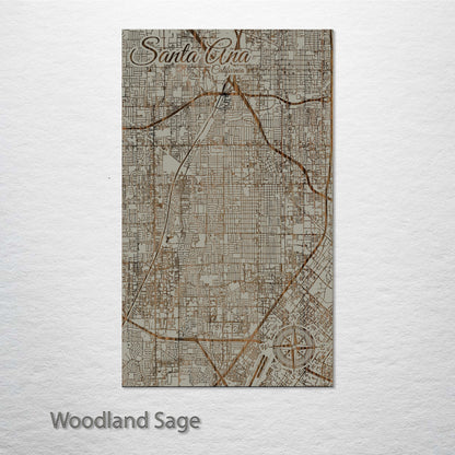 Santa Ana, California Street Map