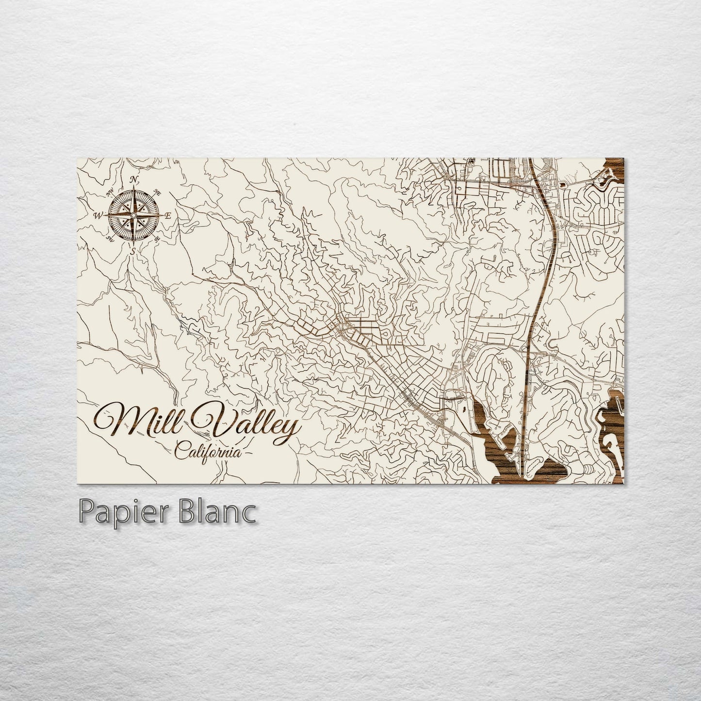 Mill Valley, California Street Map