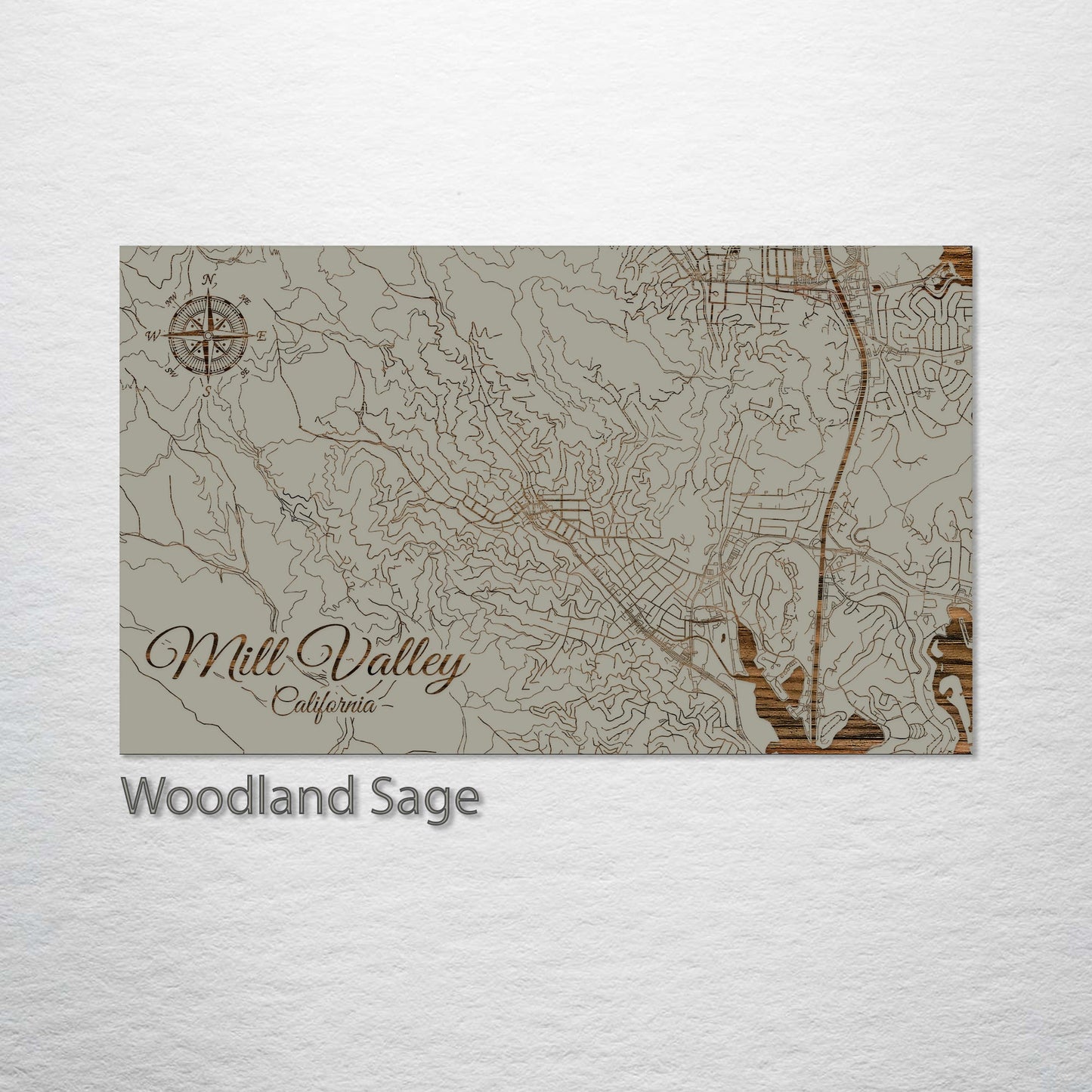 Mill Valley, California Street Map