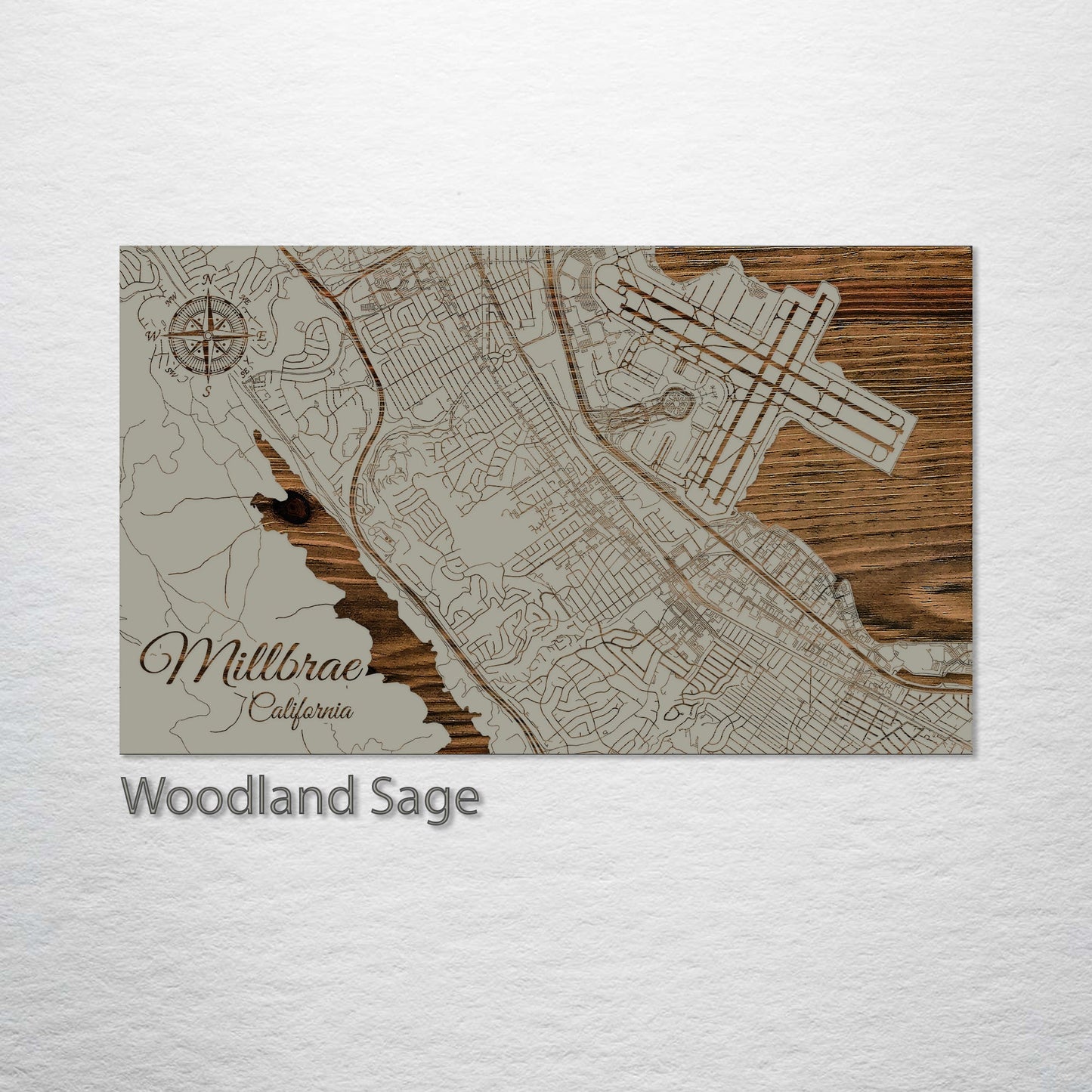 Millbrae, California Street Map