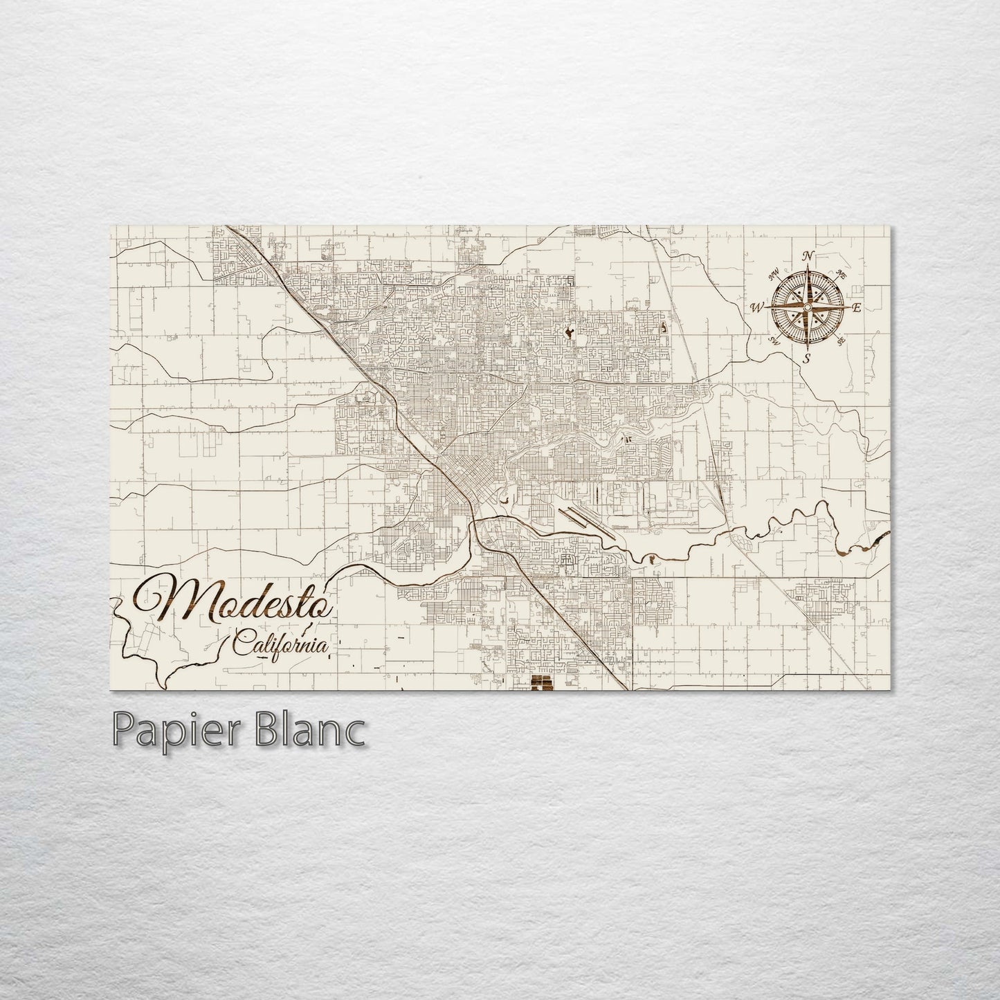 Modesto, California Street Map