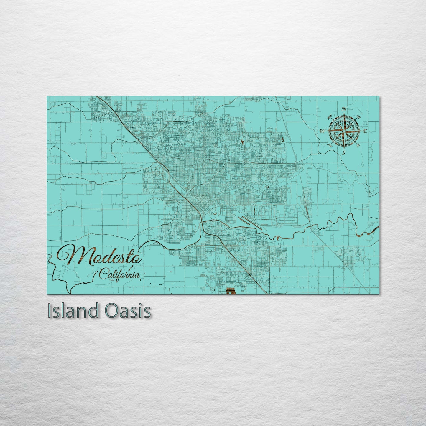 Modesto, California Street Map