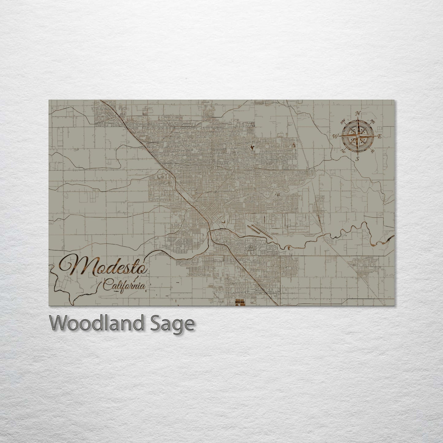 Modesto, California Street Map