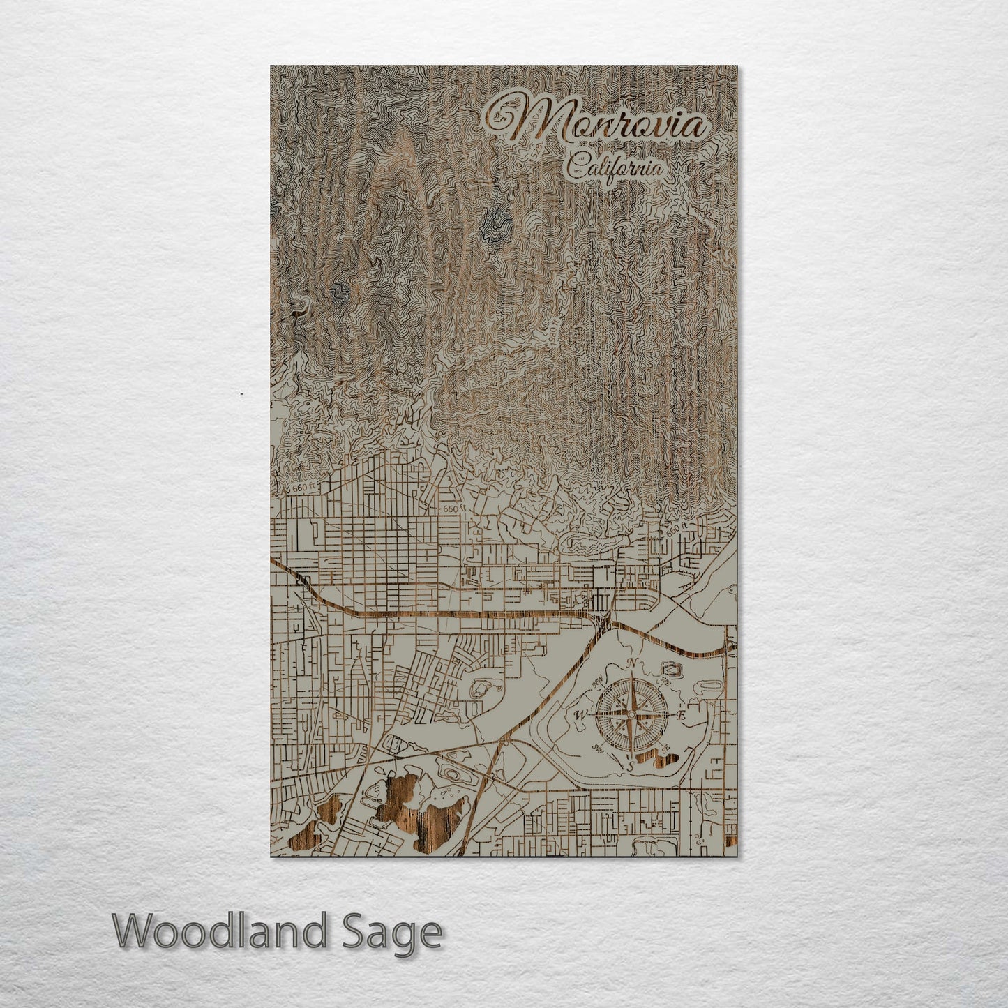 Monrovia, California Street Map