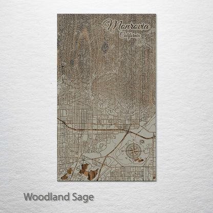 Monrovia, California Street Map