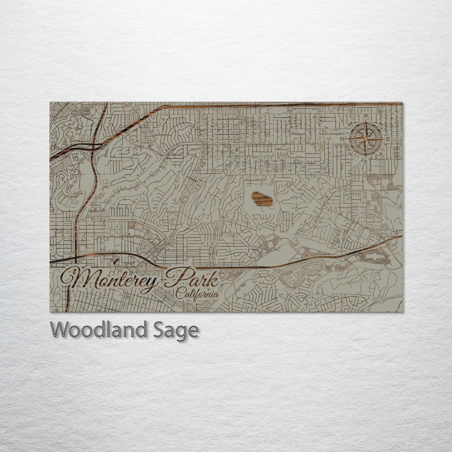 Monterey Park, California Street Map