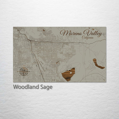 Moreno Valley, California Street Map