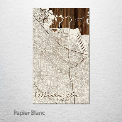 Mountain View, California Street Map