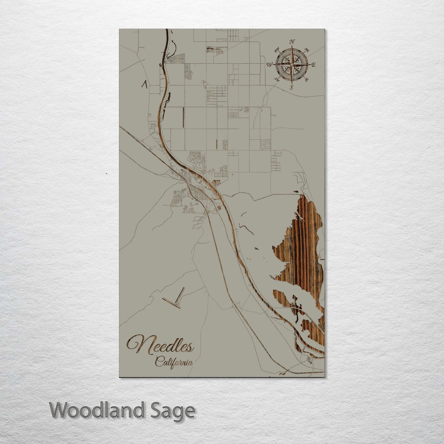 Needles, California Street Map