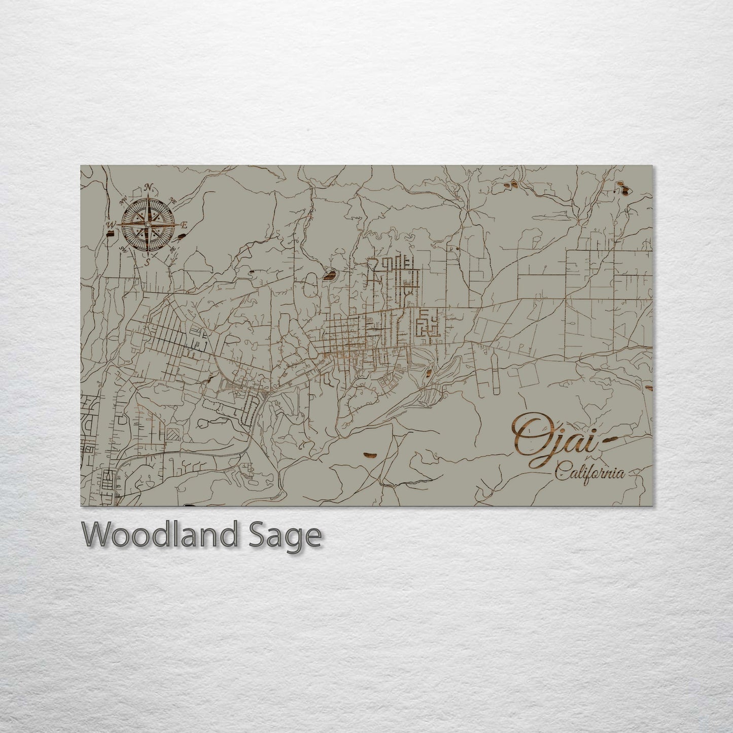 Ojai, California Street Map