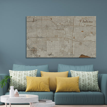 Ontario, California Street Map