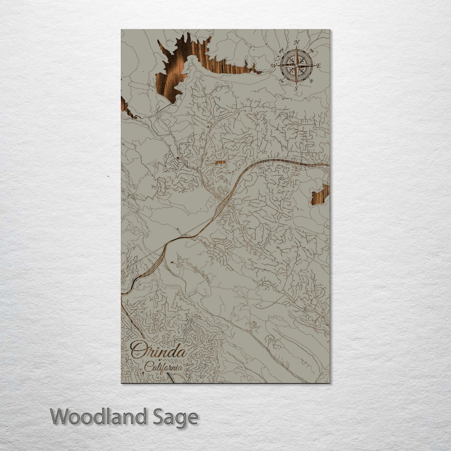 Orinda, California Street Map