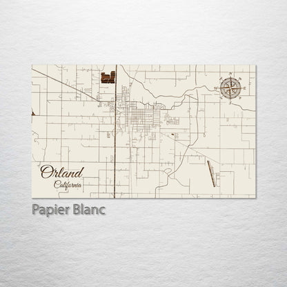 Orland, California Street Map