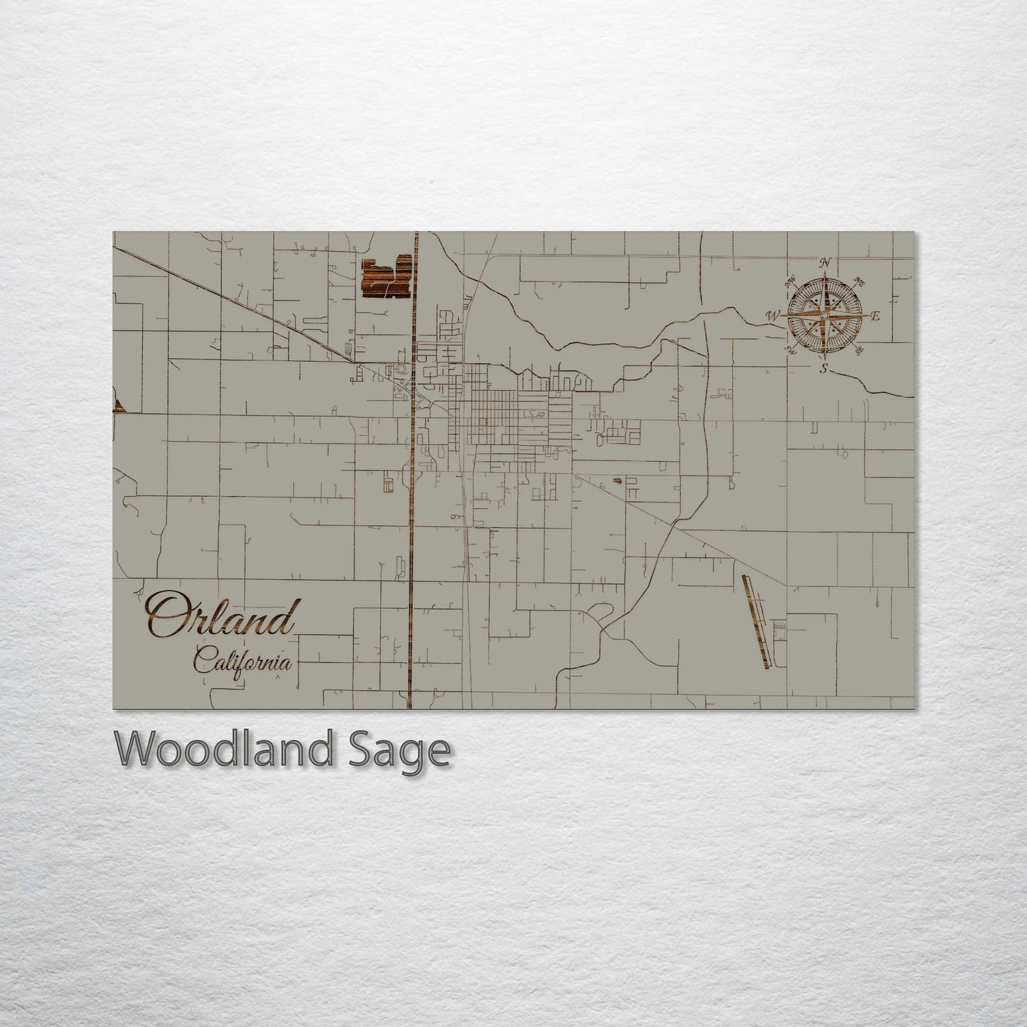 Orland, California Street Map