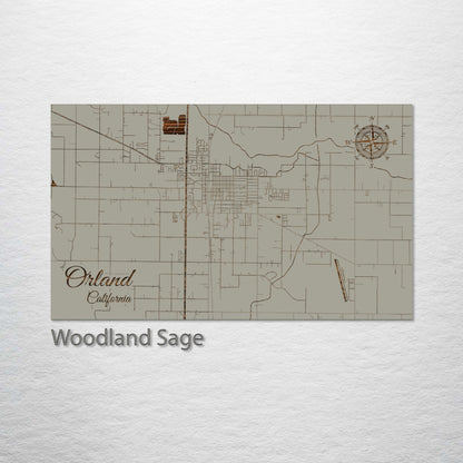 Orland, California Street Map
