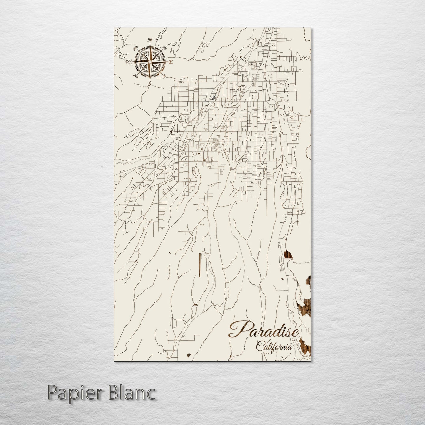 Paradise, California Street Map
