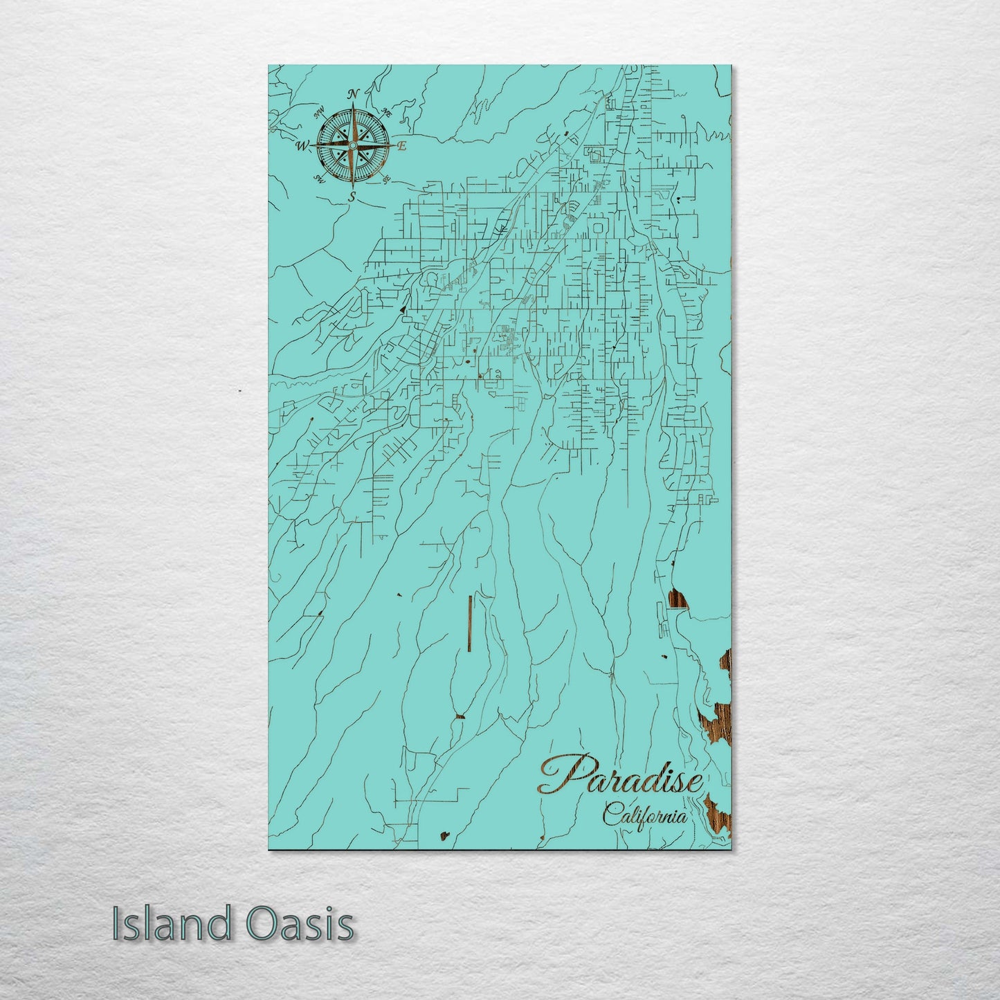 Paradise, California Street Map