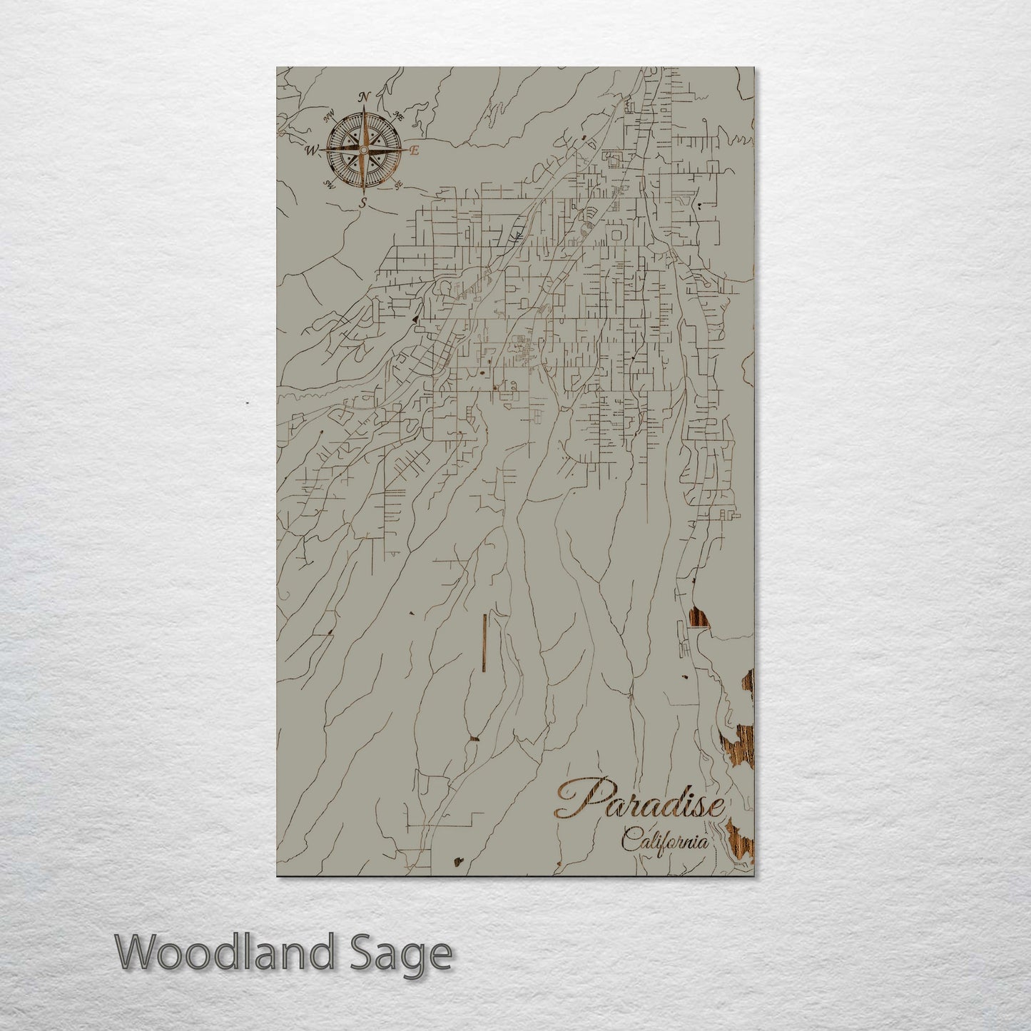 Paradise, California Street Map