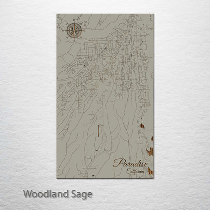 Paradise, California Street Map