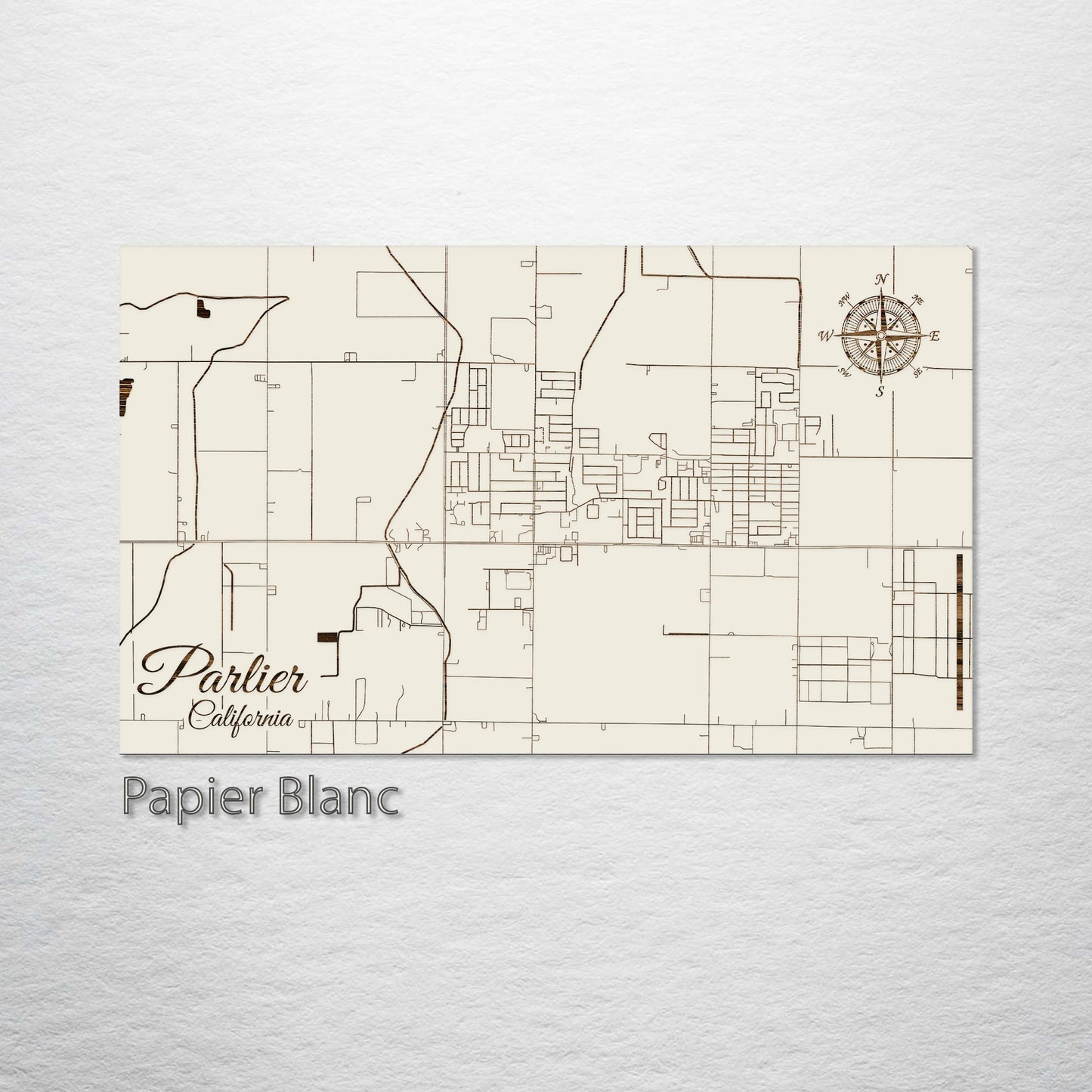 Parlier, California Street Map