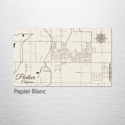 Parlier, California Street Map