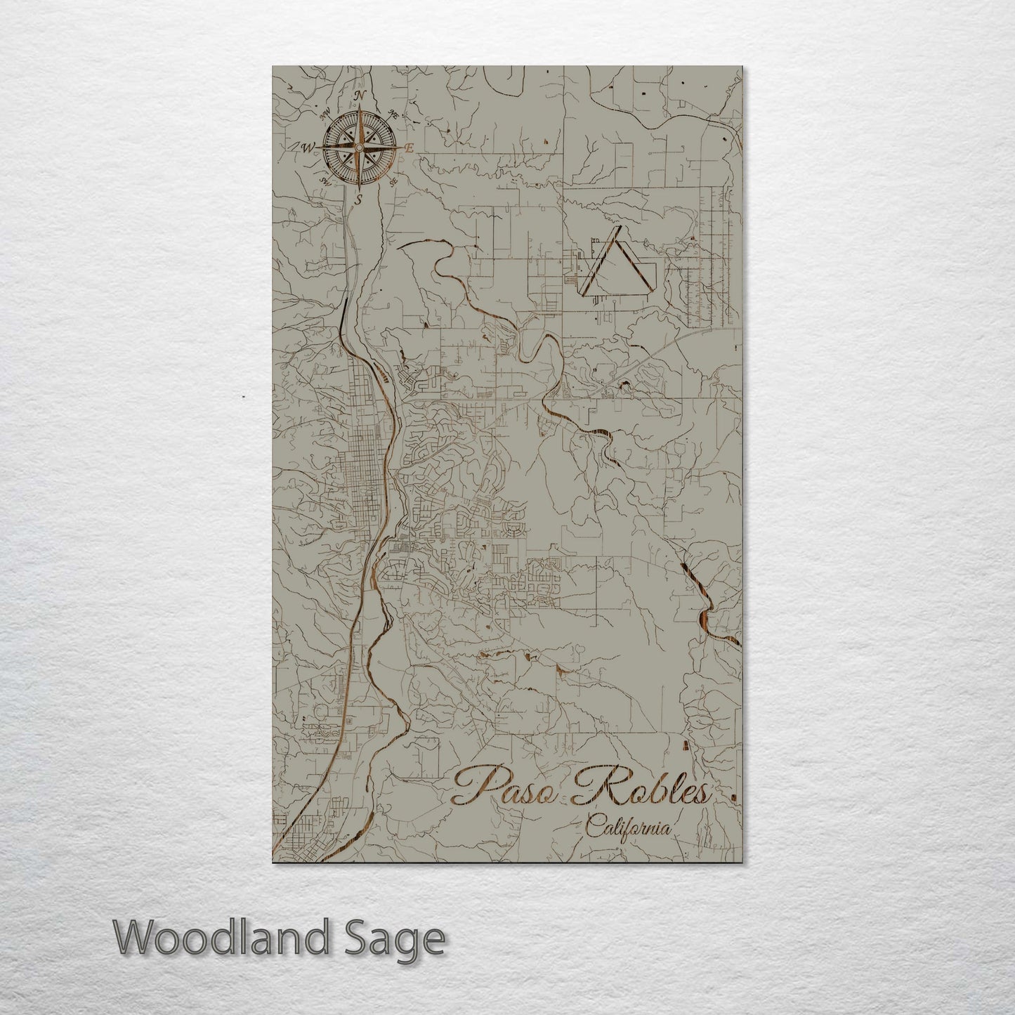 Paso Robles, California Street Map