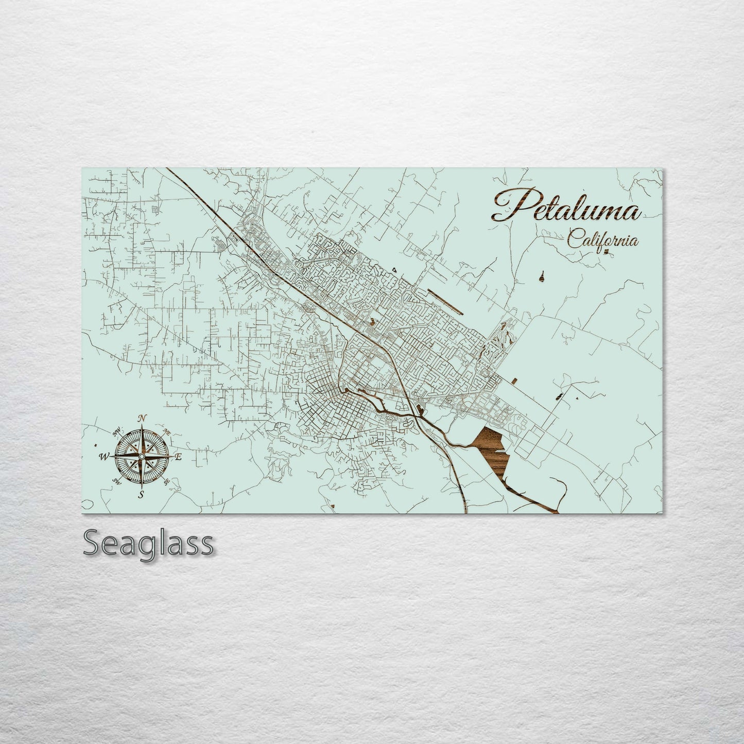 Petaluma, California Street Map