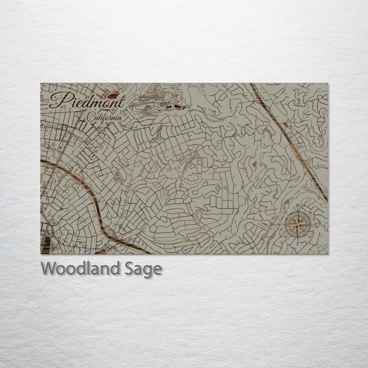 Piedmont, California Street Map